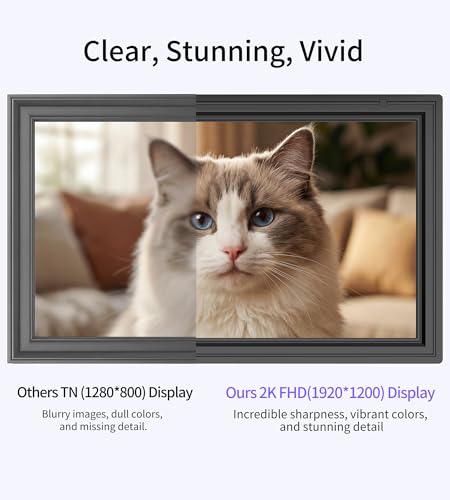 64GB 15.6" Large Digital Picture Frame, Uhale WiFi Electronic Photo Frames with 1920 x 1080 FHD IPS Touch Screen, Support ...