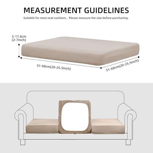 SUKAIKEQA Outdoor Cushion Covers Set,8PCS Patio Furniture Couch Seat Slipcovers, Replacement for Sofa Sectional Chair(Cove...