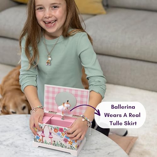 ABI + OLIE Ballerina Jewelry Box for Girls, Musical Jewelry Box, Kids Music Boxes - Perfect Dance Recital & Birthday Gifts...