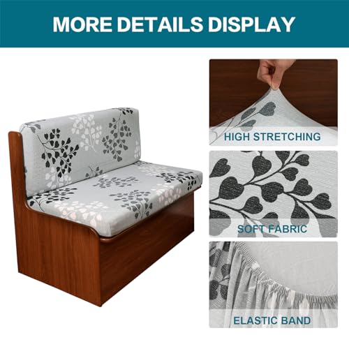 KRFOONN RV Dinette Cushion Covers Stretch Camper Cushions Cover Replacement Couch Cushion Slipcovers Washable Loveseat Sli...