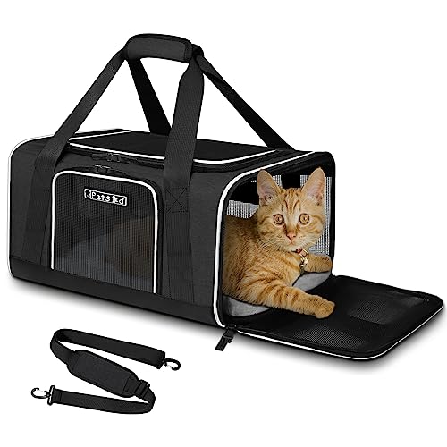 Petskd Pet Carrier 17x11x9.5 Alaska Airline Approved,Pet Travel Carrier Bag for Small Cats and Dogs, Soft Dog Carrier for ...