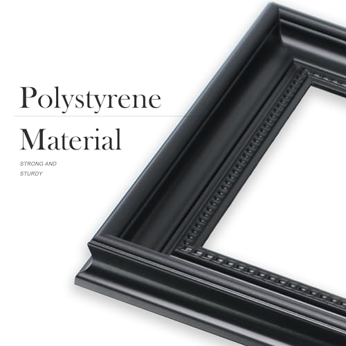 Fisnish 8x10 Picture Frame, Table Top or Wall Mount, Black, 1 Pack