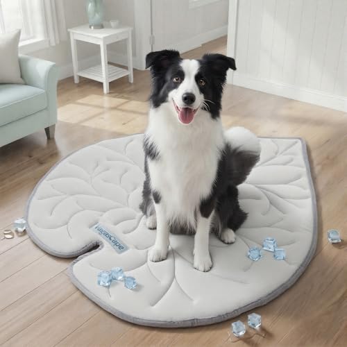 Vagascape Dog Cooling Mat, Washable Pet Cooling Mat, 47" x 45" Thick & Durable Large Cooling Mat for Dogs, Portable Foldab...