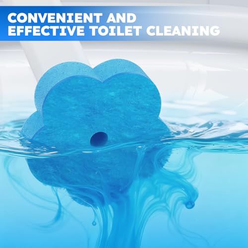 Disposable Toilet Brush 2 Pack- Toilet Bowl Cleaner, Toilet Bowl Brush, Each Toilet Wand with 10PCS Brush Refills for Bath...