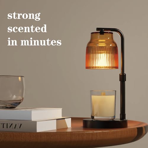 showyearn Candle Warmer Lamp with Timer Dimmer,Adjustable Height with 2 Bulbs,Birthday Gifts for Women,for Jar Candles Hom...