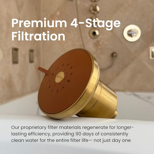 AquaTru Shower - Advanced Shower Filter Removes Impurities from Hard Water to Support Healthy Skin, Scalp, Hair, Reduce Br...