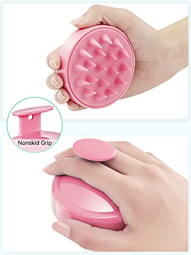 HEETA Scalp Massager Hair Growth, Soft Silicone Scalp Scrubber Shampoo Brush for Exfoliation, Dandruff Removal Head Massag...
