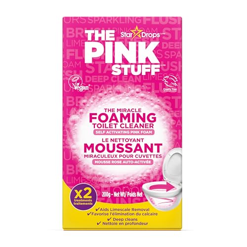 Stardrops - The Pink Stuff - The Miracle Power Foaming Toilet Cleaner - 2 Treatments - Self Activating Pink Foam Pack of 1...
