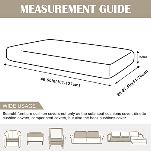 SearchI Stretch Printed Sofa Couch Cushion Covers Replacement Chair Cushion Slipcovers Sofa Seat Cover Furniture Protector...