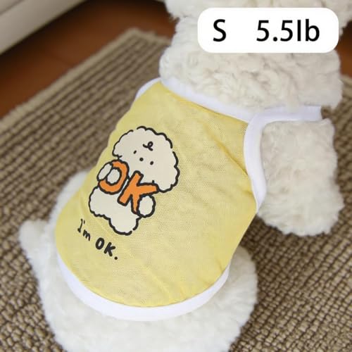 Ittokis 4 Pack Summer Pet Clothes Tank Top, Cooling Vest for Dogs for Hot Weather, Summer Dresses for Dogs and Cats Cool S...