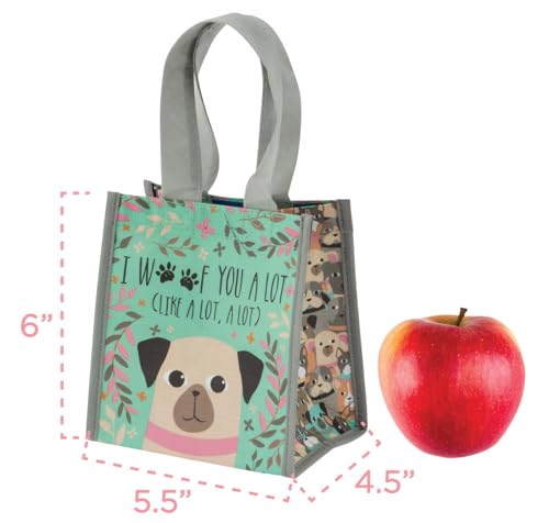 Karma Reusable Gift Bags - Tote Bag and Gift Bag with Handles - Perfect for Birthday Gifts and Party Bags RPET 1 Dog Small