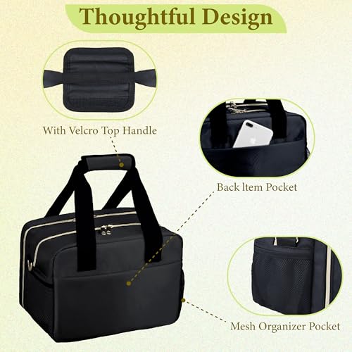 Breastmilk Cooler Bag with Ice Pack, Wearable Breast Pump Storage Bag, Insulated Bottle Travel Bag Compatible with Momcoz...