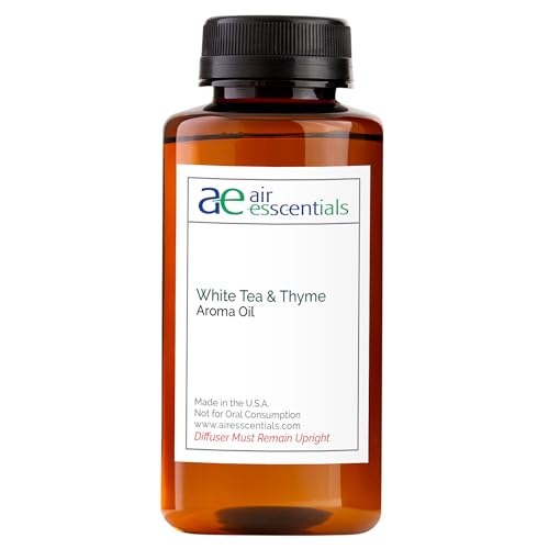 White Tea & Thyme Aroma Oil, Essential Oils Blend for Diffusers & Scent Machines, Rose Petals, Thyme & Balsam, Aromatherap...