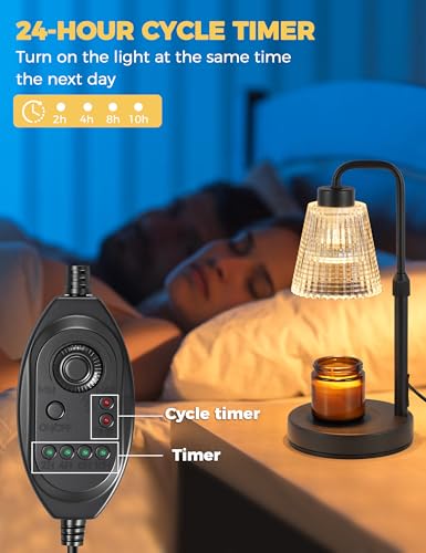 GODONLIF Candle Warmer Lamp with Timer Dimmable, Birthday Gifts for Women Mom, House Warming Gifts New Home Decor, Wax Mel...