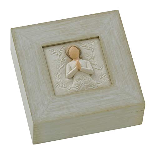 Willow Tree a tree, a prayer Memory Box, May you find strength, beauty and peace each day, Sculpted Angel, Message of Love...