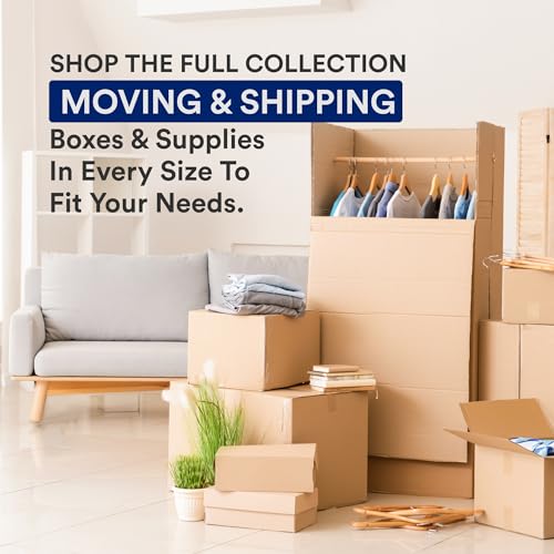 BOX USA Moving Boxes Medium 18"L x 14"W x 12"H 10-Pack | Corrugated Cardboard Box for Shipping, Mailing, Packing, Packagin...