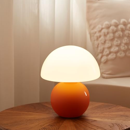 Dawnwake Mushroom Lamp Table Lamp for Bedroom,Desk Bedside Small Lamps for Living Room Night Stands,Mushroom Decor Cute Mi...