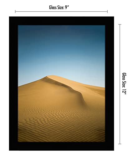 Americanflat 9x12 Picture Frame with Shatter-Resistant Glass - Signature Collection - Gallery-Style Frames Made of Enginee...