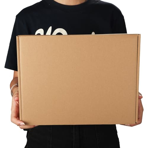 Serwrsw 12x9x4 Shipping Boxes Set of 6, Medium Cardboard Boxes for Packaging, Brown Mailing for Small Business