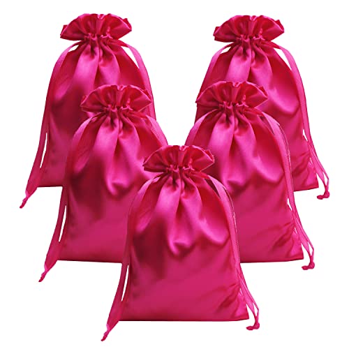 Gbateri 35 PCS 5" x 7" Satin Drawstring Gift Bags - Wedding Favor Bags - Jewelry Pouches - Fabric Candy Bags for Valentin...