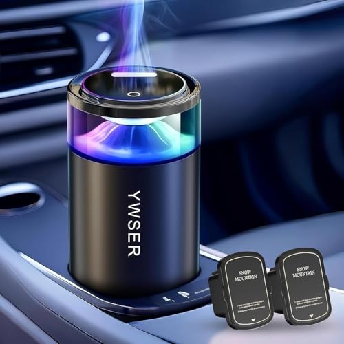 Smart Car Air Freshener, Car Air Freshener Diffuser with Starry Sky Projection and 50ml Perfume, Auto On/Off Intelligent, ...