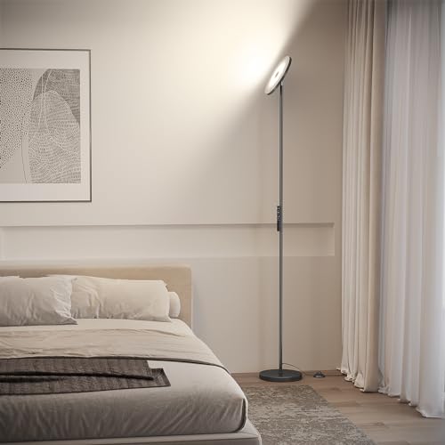 SUNMORY Floor Lamps for Living Room, 32W/3000LM Super Bright LED Floor Lamp with Remote Control, 69" Tall Standing Lamp wi...