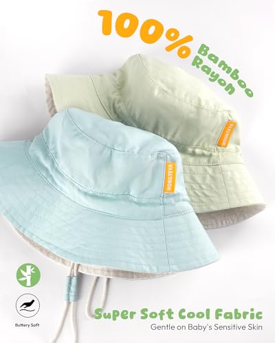 Baby Sun Hat for Toddler Kids Bamboo Rayon Bucket Hat Summer Beach Essentials Sun Protection Baby Hats for Boys Girls