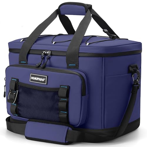 Hulongo Insulated Foldable Collapsible Cooler Bag Soft Sided Cooler for Picnic, Camping, Grocery Shopping, Beach, 30L