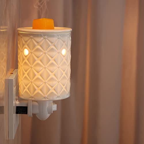 STAR MOON Ceramic Wax Melt Warmer, Plug in Wax Warmer for Scented Wax, Scentsy Wax Warmer for Fragrance Oil, Night Light W...