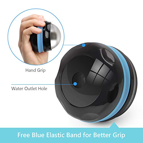 AHIER Cold Massage Roller Ball, Stainless Steel Cold Therapy Relief, Free Rolling Removable Gel Ball Deep Tissue Massage P...
