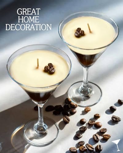 Taruzil Coffee Martini Candles Gifts for Women Men, Scented Candles Unique Gifts for Women Girl Friend Soy Wax Candles for...