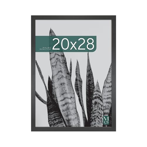 MCS Studio Gallery 20x28 Poster Frame Black Woodgrain Engineered Wood, Vertical & Horizontal Wall Hanging Large Picture Fr...