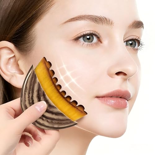 Facial Lymphatic Drainage Brush, Contour Face Massager for Chin & Neck, Soft Bristles for All Skin Types, Ergonomic Beauty...