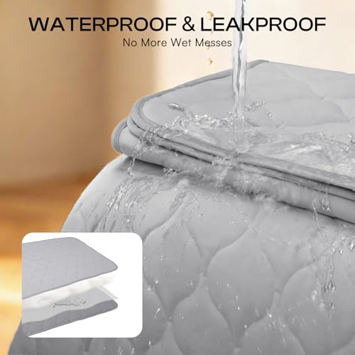 Luciphia Waterproof Cooling Mat for Dogs Couch Cover Q-MAX>0.5, Leakproof Pet Pad Non-Slip Throw Blanket for Cat Puppy Cra...