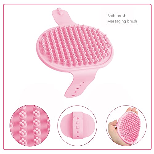Crafterlife Small Animal Pet Grooming Kit with Pet Shedding Slicker Brush, Bath Massage Glove, Pet Grooming Comb, Nail Cli...