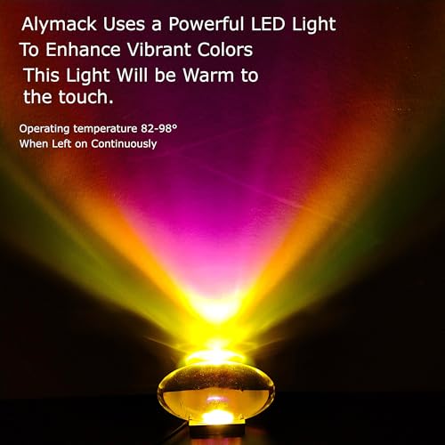 ALYMACK Sunrise Aura Light Mood Lamp - Adjustable Angel Eyes LED Projector Ambient Night Lights - RGB Colorful Backlightin...
