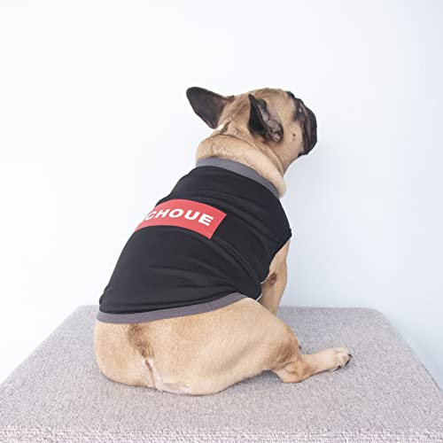 iChoue French Bulldog Summer Cooling Shirt for Dogs UV Sun Protection Vest Sleeveless Stretchy Tank Top English Pug Grey B...