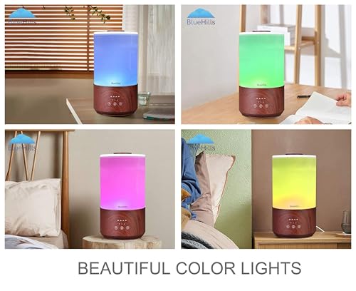BlueHills Premium 4000 ml Tall Essential Oil Diffuser 4L 4 Liter 50 Hour Run with Remote Timer Aroma Humidifier 1 Gallon B...