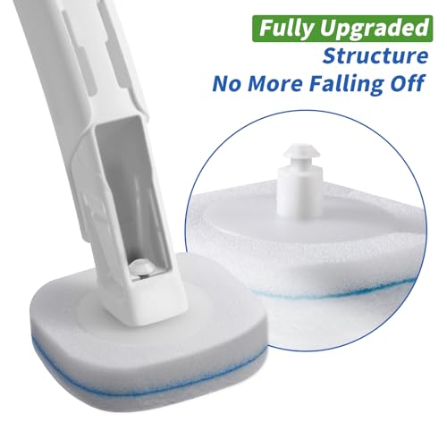 oshang 28 Count Toilet Brush Refills, Toilet Refill Pads, Disposable Toilet Brush Heads for Bathroom Cleaning
