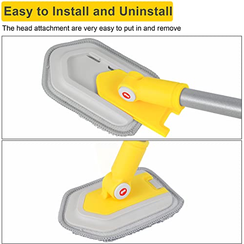 2 Pack Baseboard Brush Refill Replacement Head Scrub for Bathroom Bathtub Shower Baseboard Cleaner Fit Lalafancy Tub and T...