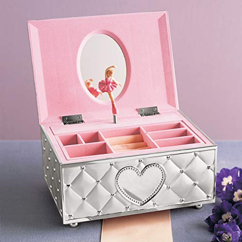 Lenox 6205231 Childhood Memories Musical Ballerina Jewelry Box, Metallic