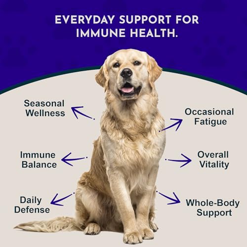 Animal Essentials Super Immune - Dog & Cat Immune Support for Puppies with Olive Leaf Extract & Echinacea, Olive Root for ...