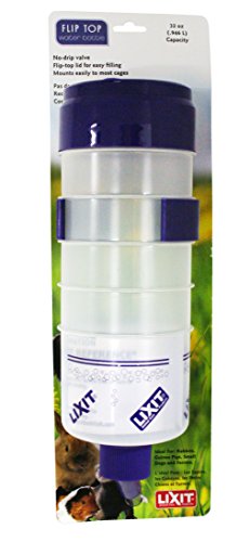 Lixit® Lever Valve Top Fill No Drip Water Bottles for Rabbits, Chinchillas, Ferrets, Guinea Pigs and Adult Rats (Purple (P...