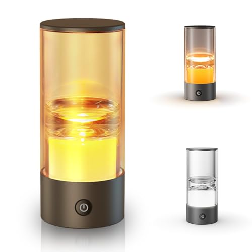 KAFIYA Improving Sleep Table-Night-Light to Relax Mood，Protect Eyes with Bedroom Dimmable-Light，Rechargeable Small Portabl...