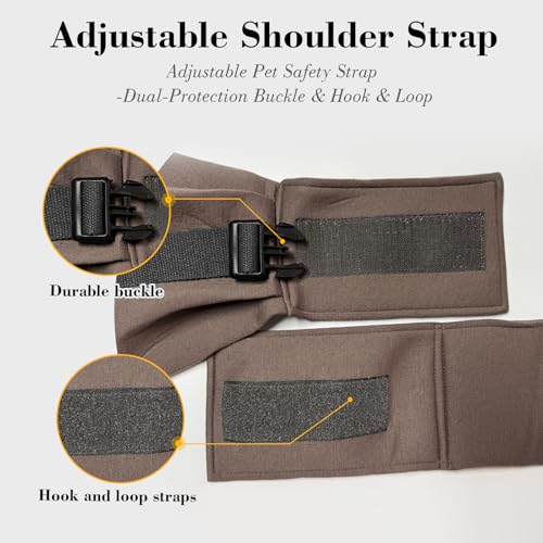 PAWPUBBY Dog Sling Carrier for Small Dogs & Cats up to 15 lbs, Hands-Free Pet Carrier Bag, Plus Size L Fits 47-53 in Bust,...