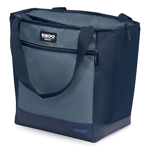 Igloo MaxCold Soft Coolers, Insulated Soft Sided Cooler Bag, Foldable Reusable & Leak Proof Food Grocery Bag, Portable Tra...