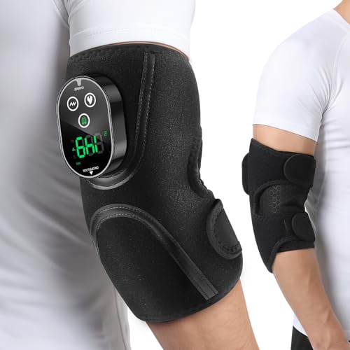 Cordless Elbow Heating Pad for Pain Relief, Arm Massager, Elbow Massager for Tennis Elbow, Arm Heating Pad with Massage, W...