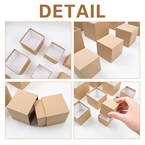 Nesting Gift Boxes Set Prank Gift Boxes Gift Wrap Boxes Surprise Box Small Square Kraft Paper Box Inside Box Gift Set for ...