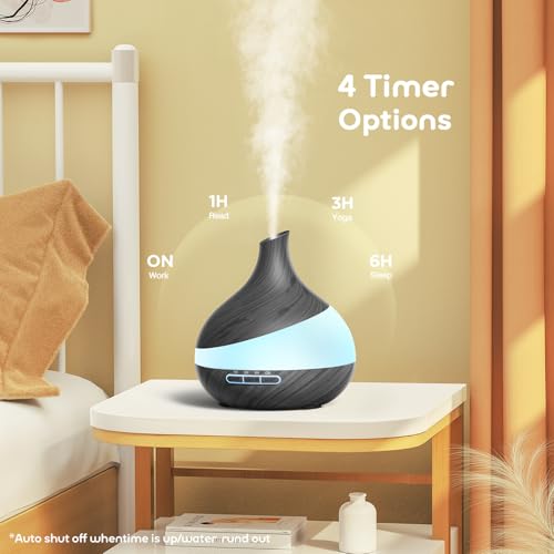 HJTHJT 500ML Essential Oil Diffuser: Aroma Diffuser with Remote Control for Hotel Spa Yoga Room - Humidifiers for Bedroom ...