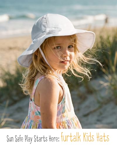 FURTALK Baby Sun Hat Toddler Beach Hats with UPF 50+ Sun Protection Wide Brim Girls Bucket Hat